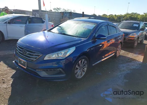 2016 Hyundai Sonata Sport z USA, uszkodzony, nr VIN 5NPE34AF7GH265437